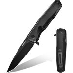 Couteau pliant d'extrieur avec lame 8cr14mov et manche en aluminium couteau de survie avec clip de poche ...