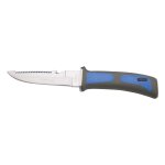 Couteau de plonge third 15481a avec lame en acier de 11, 4 cm, manche en abs bleu, etui en abs bleu ...