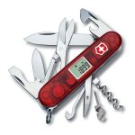 Couteau suisse victorinox 14 pices traveller rouge translucide