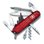 Couteau suisse victorinox 16 pièces cyber tool rouge translucide Couteau suisse victorinox 16 pièces cyber tool rouge translucide