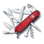 Couteau suisse victorinox huntsman rouge translucide