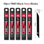 Couteau utilitaire de remplacement standard, bote de 10 couteaux opaques utilitaires rapides et fraises ...