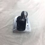 Couvercle du levier de changement de vitesse dsg en cuir, point noir, pour golf 6 mk6