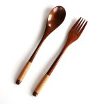 Couverts de camping en bois, ensemble de vaisselle, fourchette cuillère en bambou, portable en plein ... Couverts de camping en bois, ensemble de vaisselle, fourchette cuillère en bambou, portable en plein ...