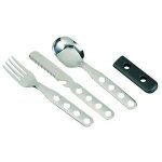 Couvert inox - laken - 3 pi�ces - housse n�opr�ne - l�ger - facile a nettoyer