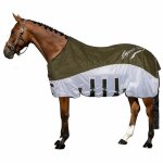 Couverture anti - mouches pour cheval imperial riding super - dry 185 cm mixte vert