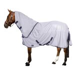 Couverture anti - mouches avec col amovible pour cheval imperial riding reese 185 cm mixte violet