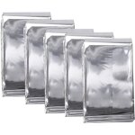 Couverture de survie (5 pi�ces) argent� grande taille 210 x 160cm, couverture d'urgence pour l'ext�rieur, ...