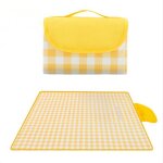 Couverture tapis de pique - nique imperm�able , 200 x 200cm camping tapis de plage pliable avec poign�e ...