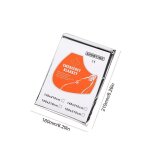 Couverture thermique d'urgence de camping, couverture composite en feuille d'aluminium, coule de sauvetage, ...