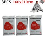 Couverture d'urgence en plein air, kit de premiers secours de survie, coupe - vent, feuille impermable, ...