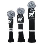 Couvre - chef en bois tricot hybride pour clubs de golf 3 pices / ensemble, pilote ut, fairway, 1 3 ...