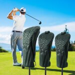Couvre - chef etanche en bois de golf, 3 pices, couvre - chef de club de fairway
