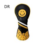 Couvre - chef de golf pour bois et putter, en cuir pu, style smiley, fournitures de golf - type dr #a ...