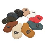 Couvre - chef de golf en cuir pu, 10 pices, etui de protection pour l'entranement au golf