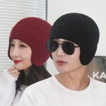 Couvre - oreilles en velours d'hiver pour hommes et femmes, chapeau tricoté chaud, cyclisme en plein ... Couvre - oreilles en velours d'hiver pour hommes et femmes, chapeau tricoté chaud, cyclisme en plein ...