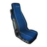 Couvre siège - no name - microfibre - bleu - compatible airbag - 1 pièce Couvre siège - no name - microfibre - bleu - compatible airbag - 1 pièce