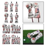 Couvre - tte en bois de golf pu, protection impermable pour club de golf