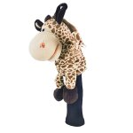 Couvre - t�te de club de golf en bois, mignon, avec girafe, nouveaut�