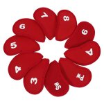 Couvre - têtes de golf en néoprène, protecteur de fer de club, housse de sauna, accessoire de golf, noir, ... Couvre - têtes de golf en néoprène, protecteur de fer de club, housse de sauna, accessoire de golf, noir, ...