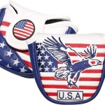 Couvre - tte de putter a fermeture magntique usa stars et strihear, maillet de golf, lame, odyssey ...