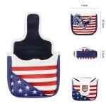 Couvre - tte de putter a fermeture magntique usa stars et strihear, maillet de golf, lame, odyssey ...