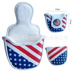 Couvre - tte de putter a fermeture magntique usa stars et strihear, maillet de golf, lame, odyssey ...