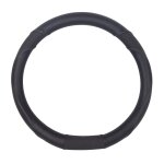 Couvre volant noir avec meplat adaptable pour peugeot 208 - 308 ii