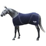 Covalliero couverture polaire chevaux rugbe classic 125 cm bleu marine