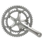 Crankset fcr81 + extra fiches 39 - 53t (42 - 52t) argent