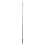 Cravache de dressage whip & go - couleur : noir / coloris argent, taille : 90 cm, mche comprise