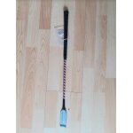 Cravache whip & go  concours  - couleur : gris / rouge, taille : 63 cm