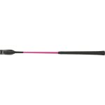 Cravache whip & go  concours  - couleur : rose fluo, taille : 63 cm pour cavalier, equitation