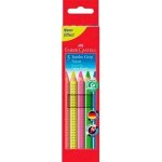 Crayons de couleur - faber - castell - multicolore fluo - 5 unités - pour enfants - mixte Crayons de couleur - faber - castell - multicolore fluo - 5 unités - pour enfants - mixte