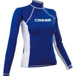 Cressi maillot lycra shirt rash guard long, bleu / blanc, taille 4 (42) / l - lw477204 Cressi maillot lycra shirt rash guard long, bleu / blanc, taille 4 (42) / l - lw477204