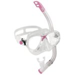 Cressi sub s. p. a. marea vip jr set de masque + tuba plong�e enfant transparent / rose