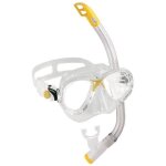 Cressi sub s. p. a. marea vip jr set de masque + tuba plong�e enfant transparent / jaune