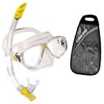 Cressi sub s. p. a. marea vip masque et tuba gamma plong�e sous - ensemble transparent / jaune