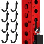 Crochet pour cages de squat power tower, lot de 8 crochets j en acier robuste pour suspendre accessoires ...