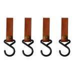 Crochets en cuir pour camping en plein air, ustensiles de cuisine, crochet de p�che, casserole de cuisine, ...