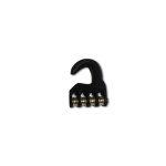 Crochet poulie rallonge windsurf unifiber pulley hook aluminium 4 rollers - 12 mm Crochet poulie rallonge windsurf unifiber pulley hook aluminium 4 rollers - 12 mm