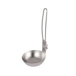 Cuillère pliante en acier inoxydable, pour pique - nique camping vaisselle de table pliable louche a ... Cuillère pliante en acier inoxydable, pour pique - nique camping vaisselle de table pliable louche a ...