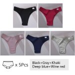 Culotte brsilienne en coton taille v pour femmes, sous - vtements fminins, sous - vtements confortables, ...