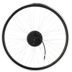 Cyclingcolors 1x roue de vlo arrire vlo electrique vae taille 28  moteur 36v 250w aluminium noir compatible ...