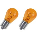 Cyclingcolors 2x ampoule 12v 10w bau15s orange simple filament ergots d�cal�s clignotant voiture moto ...