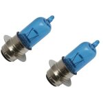 Cyclingcolors 2x ampoule 12v 35 / 35w t19 p15d - 25 - 1 bleu couleur xenon eclairage super blac moto ...