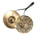 Cymbales de yoga en forme de cloche, carillons en laiton, style bouddhiste tibétain, accessoire de méditation ... Cymbales de yoga en forme de cloche, carillons en laiton, style bouddhiste tibétain, accessoire de méditation ...