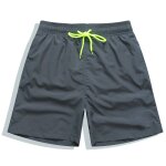 Datifer - short de bain pour homme, short de plage uni, short de course, doublure en maille, poches, ...