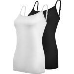 Débardeurs femmes, 2 couleurs bretelles spaghetti ajustable débardeur, base top camis débardeur, convient ... Débardeurs femmes, 2 couleurs bretelles spaghetti ajustable débardeur, base top camis débardeur, convient ...