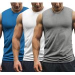 Dbardeurs homme sans manches shirt 3 pices col rond muscle sport fitness